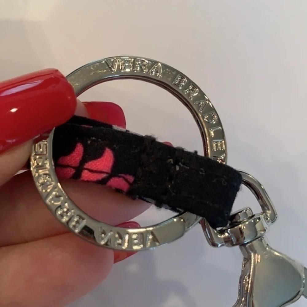 Vera Bradley lanyard cord holder charm key chain